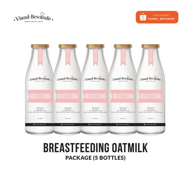 

Viand Bevande - Paket 5 Botol Breastfeeding Oatmilk