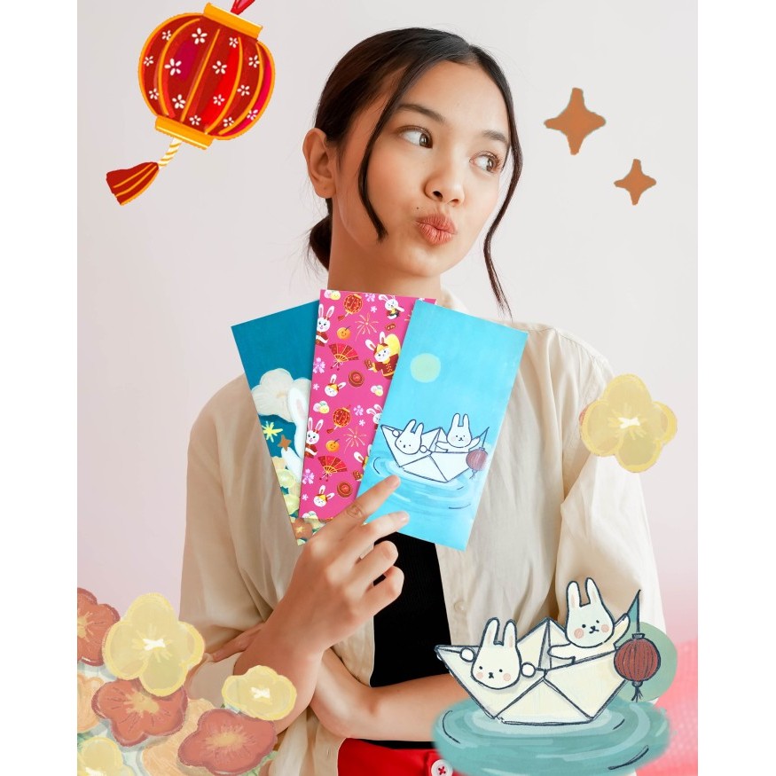 

FESTIVE EDITION - Angpao Imlek 12 pcs / Amplop Angpau Kelinci