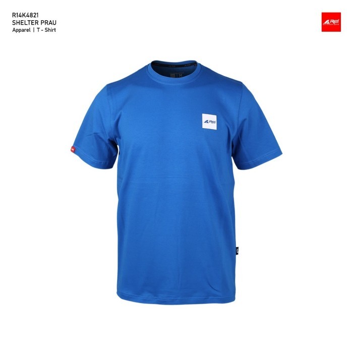 Kaos Pria Lengan Pendek Shelter Prau Biru Arei Outdoorgear