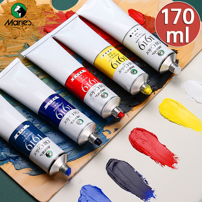 

170ml Marie's Oil Paints Premium,Professional All Colors,Oil Pigments for Canvas Painting, Artist Beginner Adult(5.95-oz) Tube