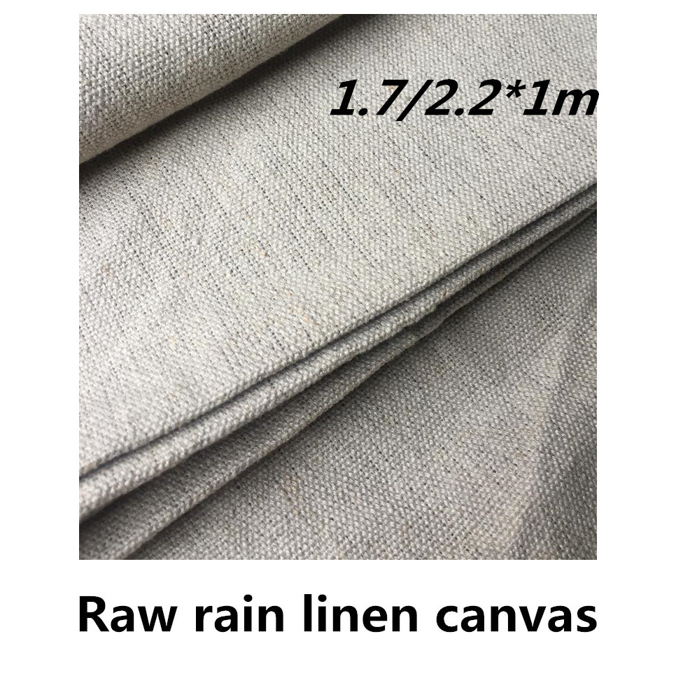 

1m long raw linen canvas with fold package for artist