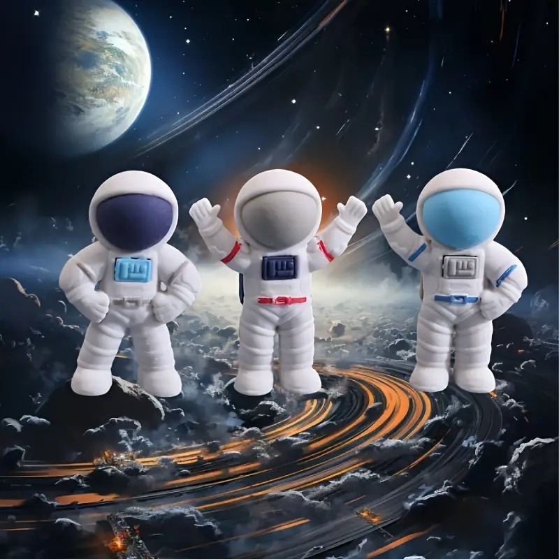 

24 Cute Erasers Outer Space Portable Student Accessories Pencil Astronaut Multi functional Mini D Eraser Cute Gift Award Small E