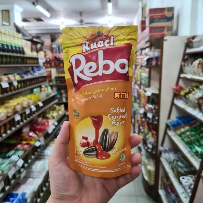 

NEW ITEM SNACK KUACI REBO RASA KARAMEL 70g