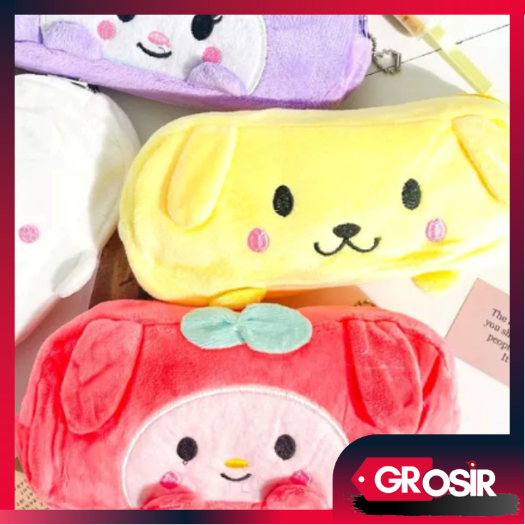 

Grosir - S6242 Tempat Pensil Plushy Karakter / Pouch Kosmetik Makeup / Kotak Pensil Bulu Halus Lucu / Pouch Fashion Aesthetic Style