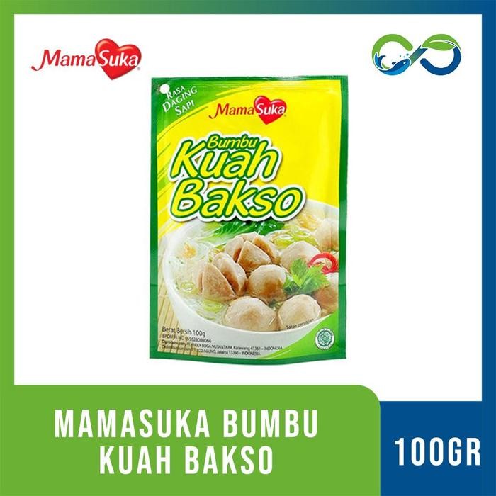 

MamaSuka Bumbu Kuah Bakso Rasa Daging Sapi Pouch 100 gr / Mama Suka Bumbu Serbaguna