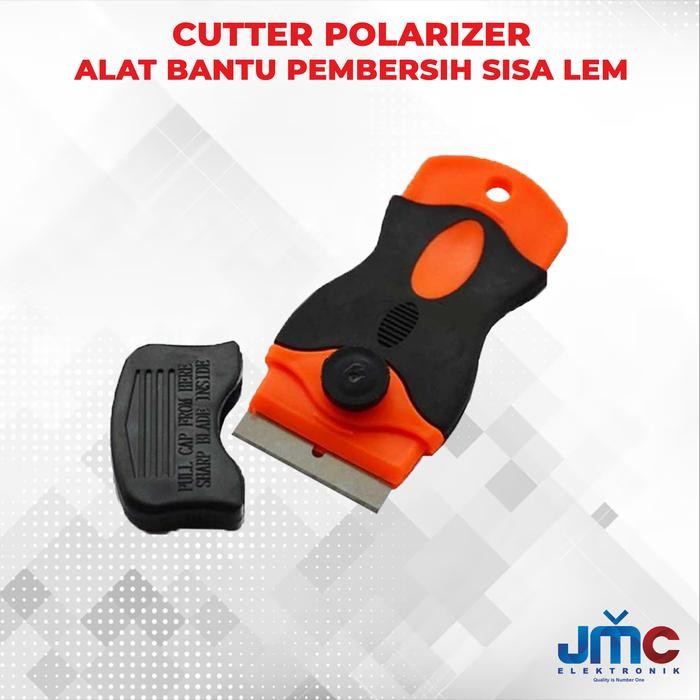 DK23 Cutter scapper pembersih pengikis sisa lem polarizer alat bantu pasang polarizer - Cutter