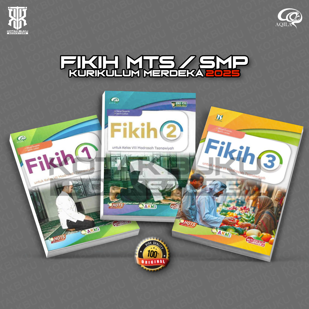 Buku Fikih MTS / Fikih Kelas 7 8 9 MTS / Kurikulum Merdeka / Fikih MTS / Fikih SMP /Madrasah Tsanawi