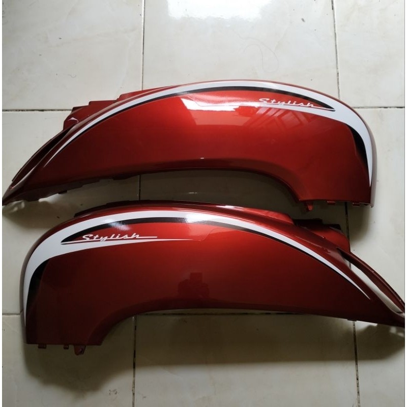 Cover body samping Scoopy fi 2013 merah maroon