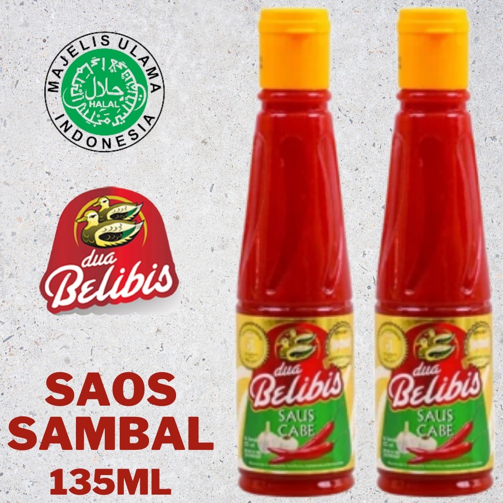 

kimoura shop-undefined-Saos Sambal Dua Belibis Botol 135ml Halal Murah