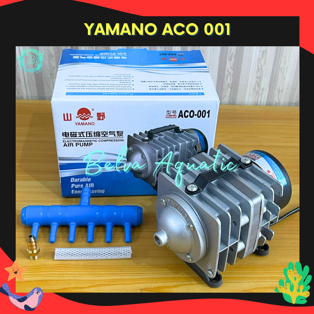 YAMANO ACO-001 Air  Pompa Udara Aerator Yamano Aco 001 Original