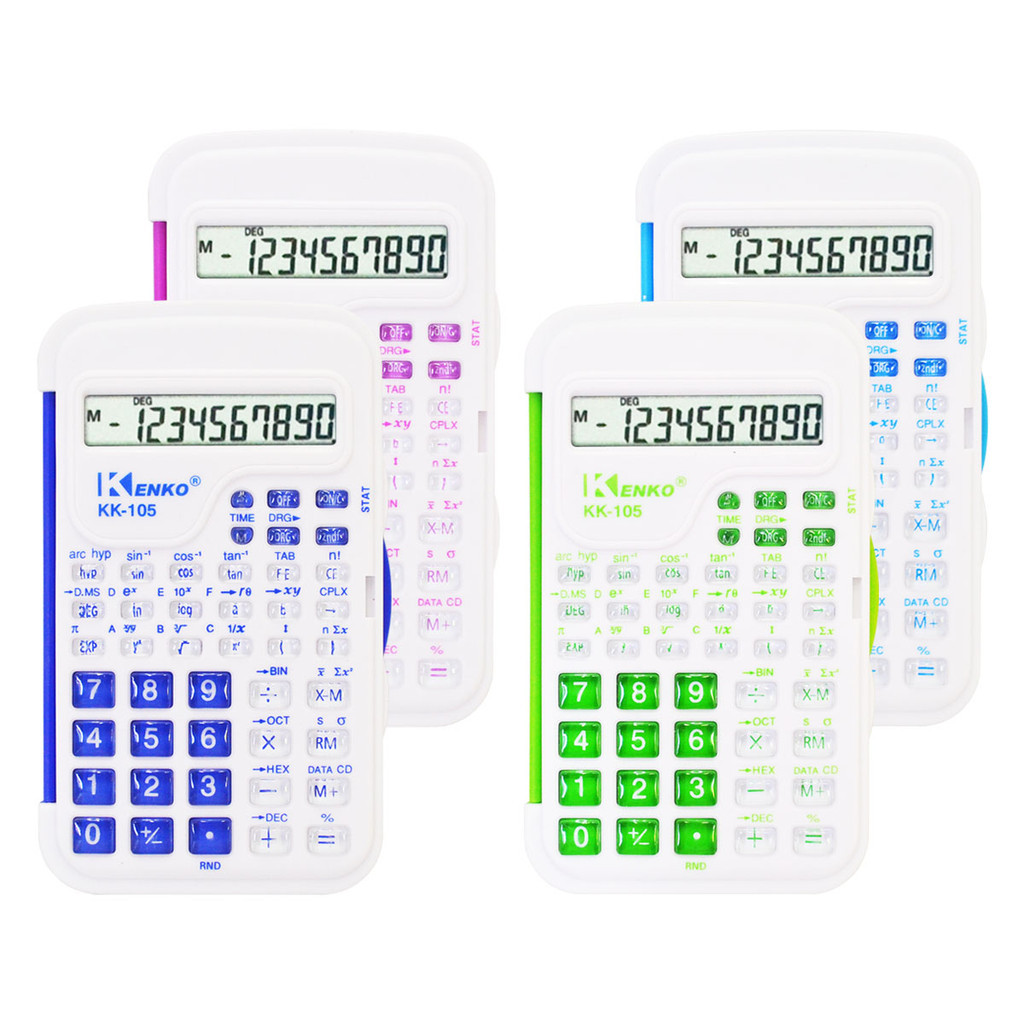 

Kalkulator KK 105 Scientific Calculator Ilmiah 10 Digits Warna