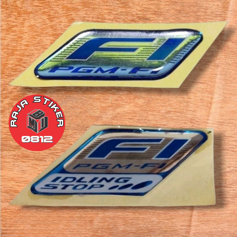 emblem honda fi idling stop emblem batok depan beat vario supra revo fi