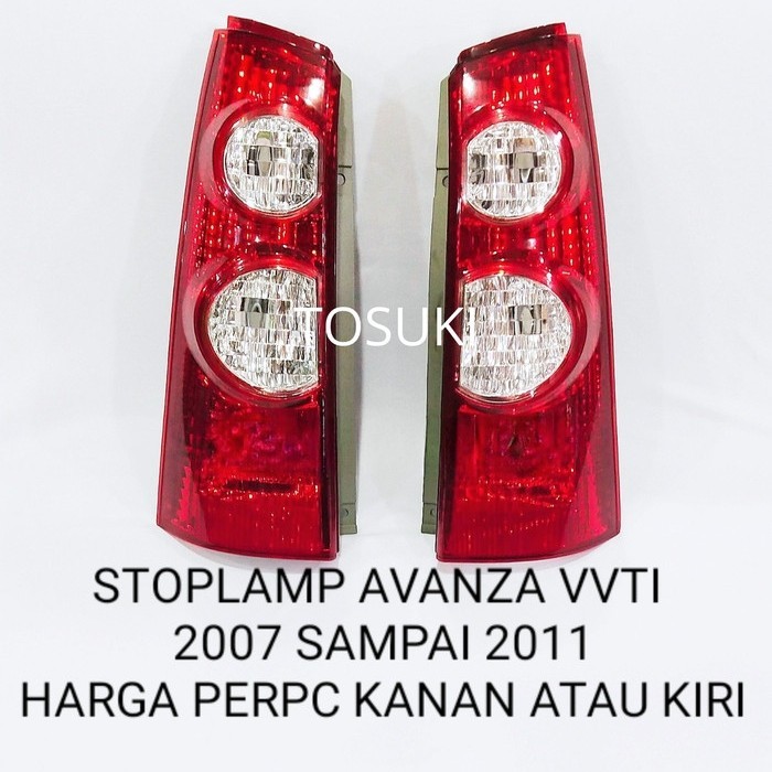 LAMPU STOP LAMP AVANZA XENIA 2007 2008 2009 2010 2011 STOPLAMP VVTI - 1SET=KANAN&KIRI, TANPA KABEL S