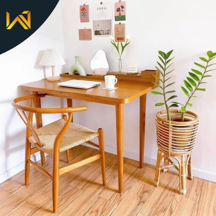 Meja kerja kayu jati minimalis | Meja belajar minimalis meja anak
