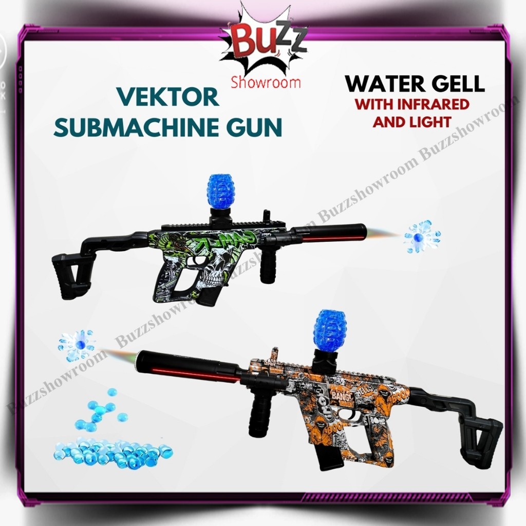 ZARISHOP.ID Tembakan Anak WGG Kriss Vector Water Gel Blaster Mainan Submachine Gun Watergel