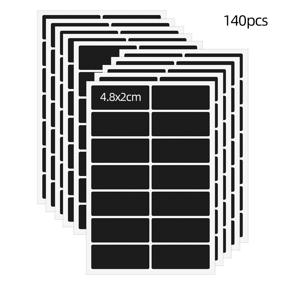 

140pcs Stationary Label Stickers Spice Sticker Jars Stickers Removable Organizer Storage Bottles Stickers Labels Blackboard Tags