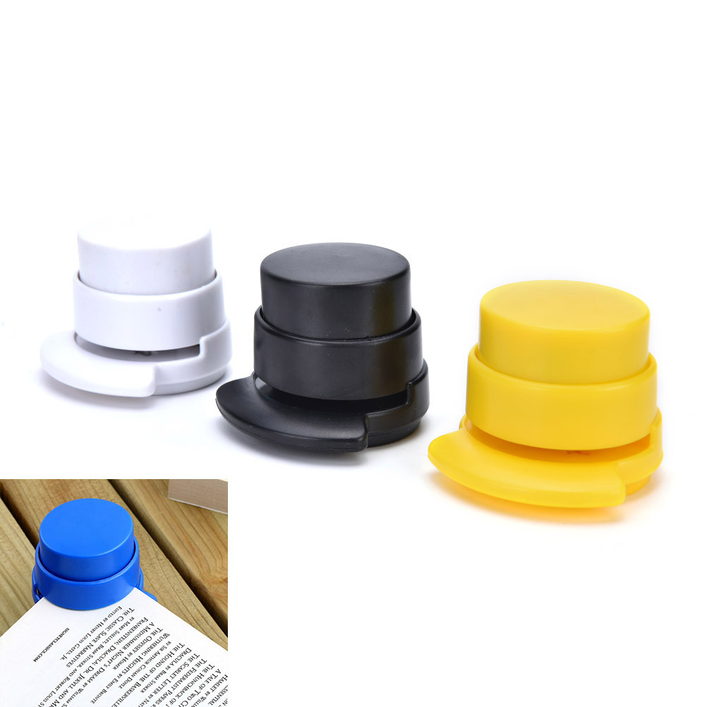 

1pc Transparent No Nails No Staples Stapling Machine Book Stapleless Paper Stapling Without Free Staple Stapler