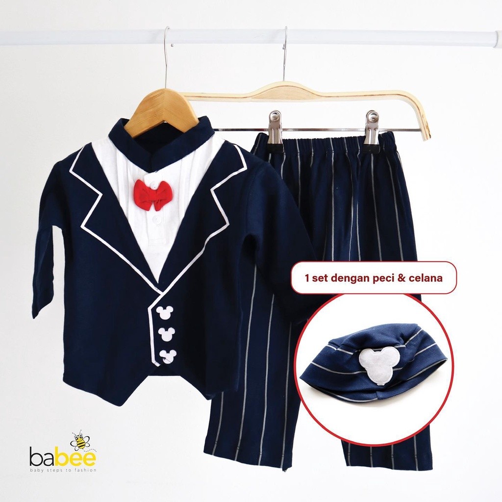 FAGRES_SHOP KOKO MKY jas Baju koko jubah muslim peci bayi cowok anak laki keren lebaran aqiqah murah