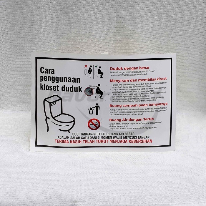 

Stiker Chromo Cara Penggunaan Closet Duduk