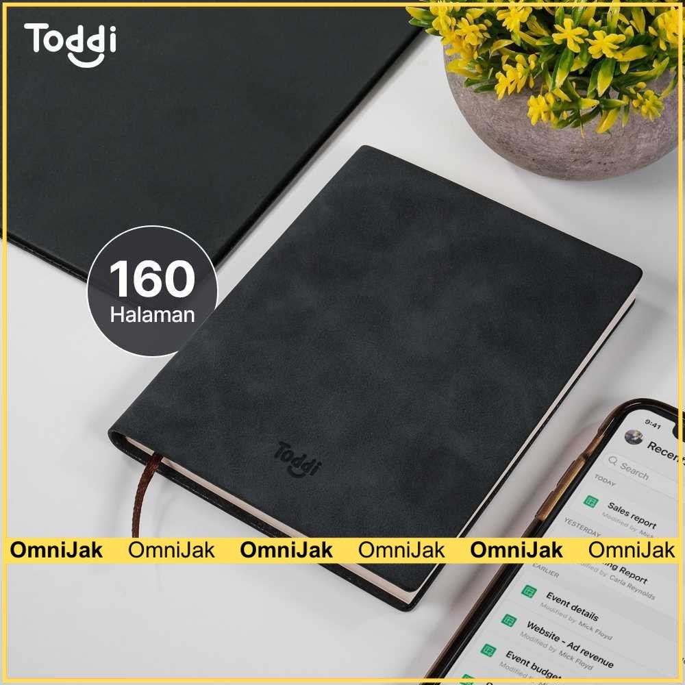 

Toddi Buku Jurnal Hardcover Notebook Diary 68GSM 160 Lembar Grid - 173