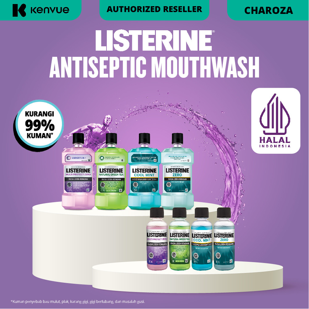 ️  ️ LISTERINE Antiseptic Mouthwash | Listerine Obat Kumur 500 ML