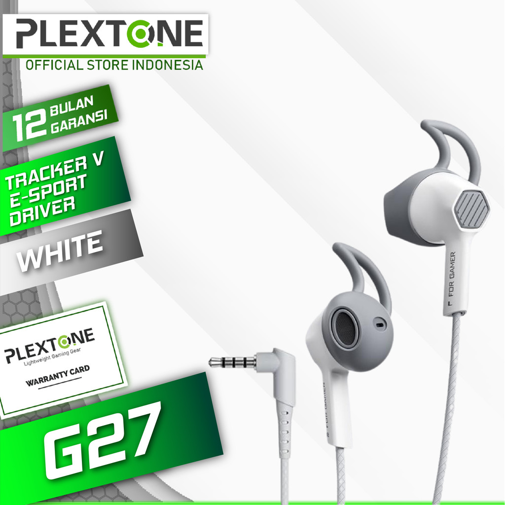 Plextone G27 Semi in Ear Gaming Earphone Gen5 Tracker e-sport Driver