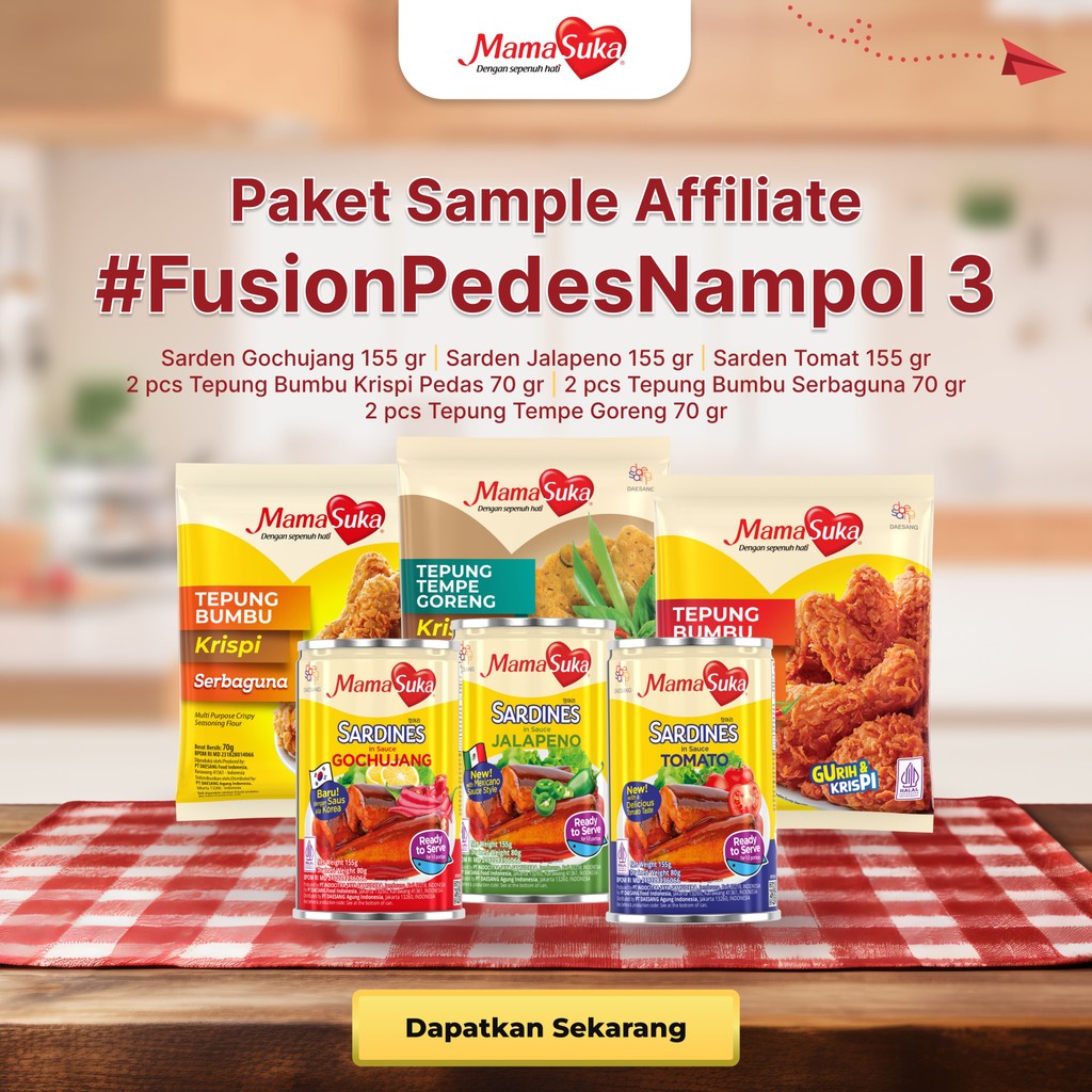 

[TIDAK UNTUK DIJUAL] Paket Sample Affiliate 3 - #FusionPedesNampol