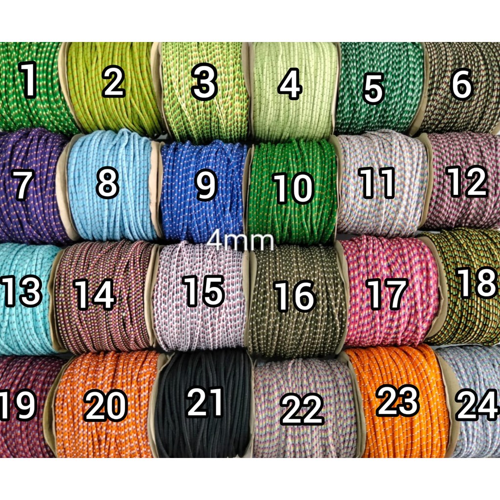

Tali prusik 4mm 1roll panjang 75meter