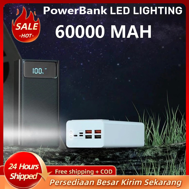 PowerBank 60000 mAh 4 USB Fast Charging External Battery Power bank LED Digital Display Portable
