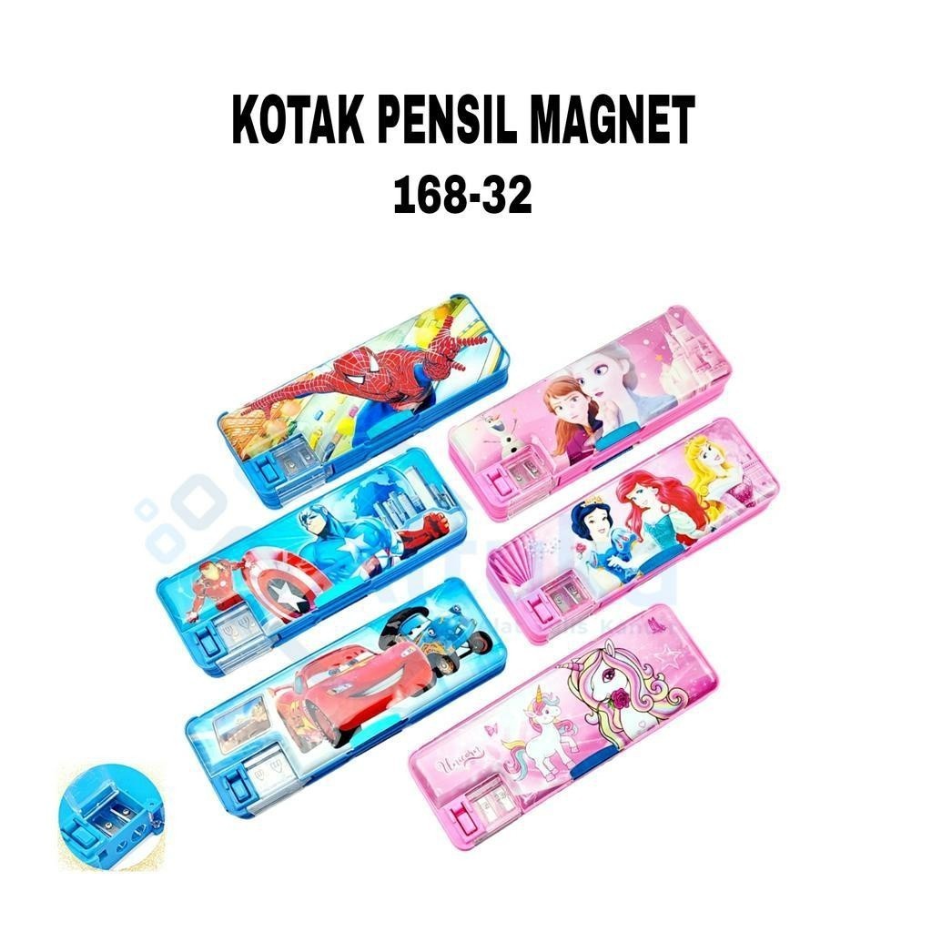 

Tempat Pensil / Kotak Pensil Magnet Motif Funcy / Tepak Magnet Karakter Funcy + Raut