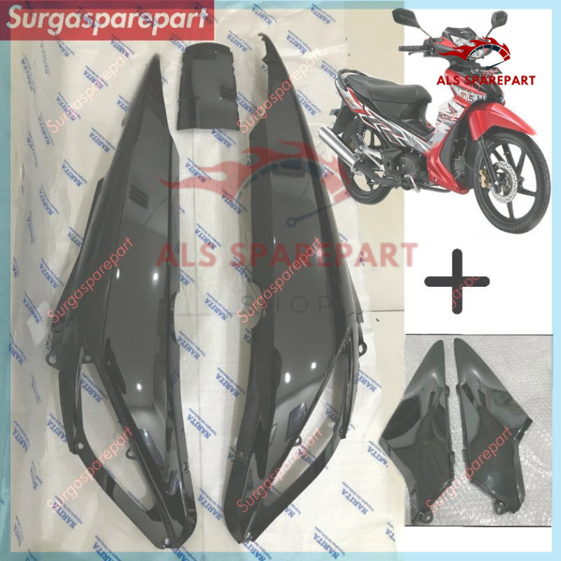 ALS MOTOR - cover bodi belakang honda supra x 125 lama supra x 125 new batman kanan kiri plus bok ak
