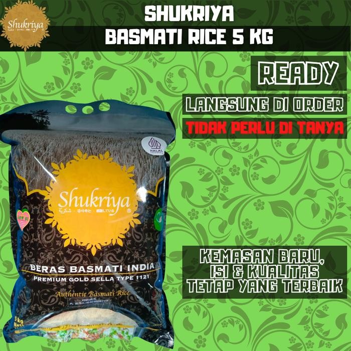 

Shukriya Basmati Rice 5 Kg - Food Nasi Basmati lb 0805