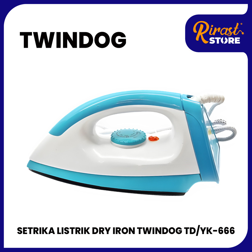 RIRAST - SETRIKA LISTRIK DRY IRON TWINDOG TD/YK-666