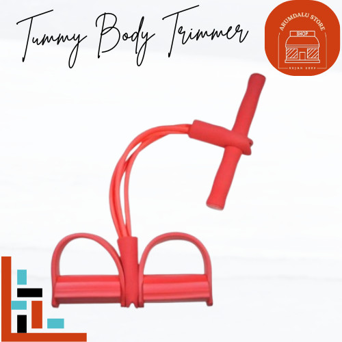 TUMMY BODY TRIMMER ALAT OLAHRAGA FITNESS TALI KARET TARIK PEMBAKAR LEMAK