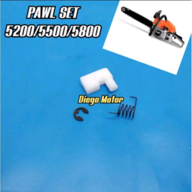 

5200 Pawl Pvc Kuda kuda Mesin Chain saw Senso sinso Kecil Mini 5800 5500 5822 58cc 52cc amplas