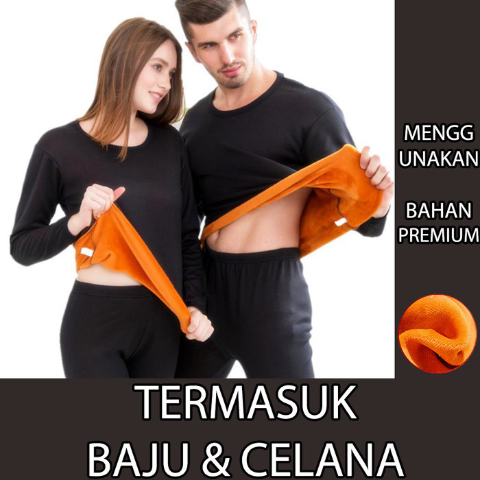 1 SET PAKAIAN DALAM long john big size heattech long jhon size besar longjohn extra plus size wanita