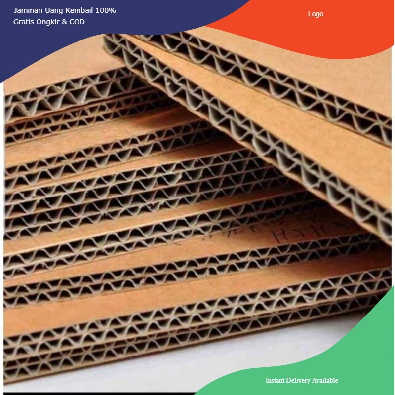 

PROMO kardus Lembaran 60x40 cm tebal double wall Termurah