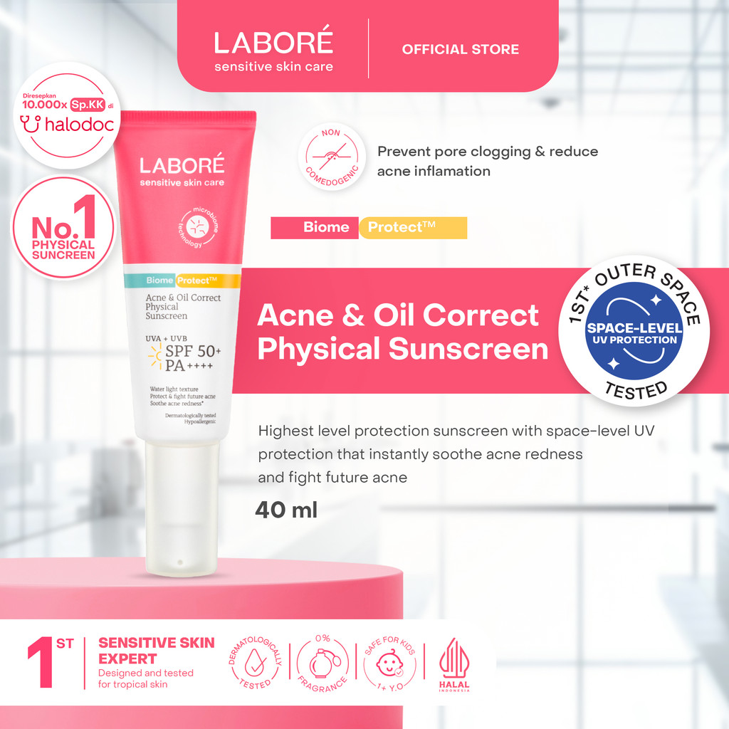 [Gift Not For Sale] LABORE BiomeProtect Acne & Oil Correct Physical Sunscreen 40 ml