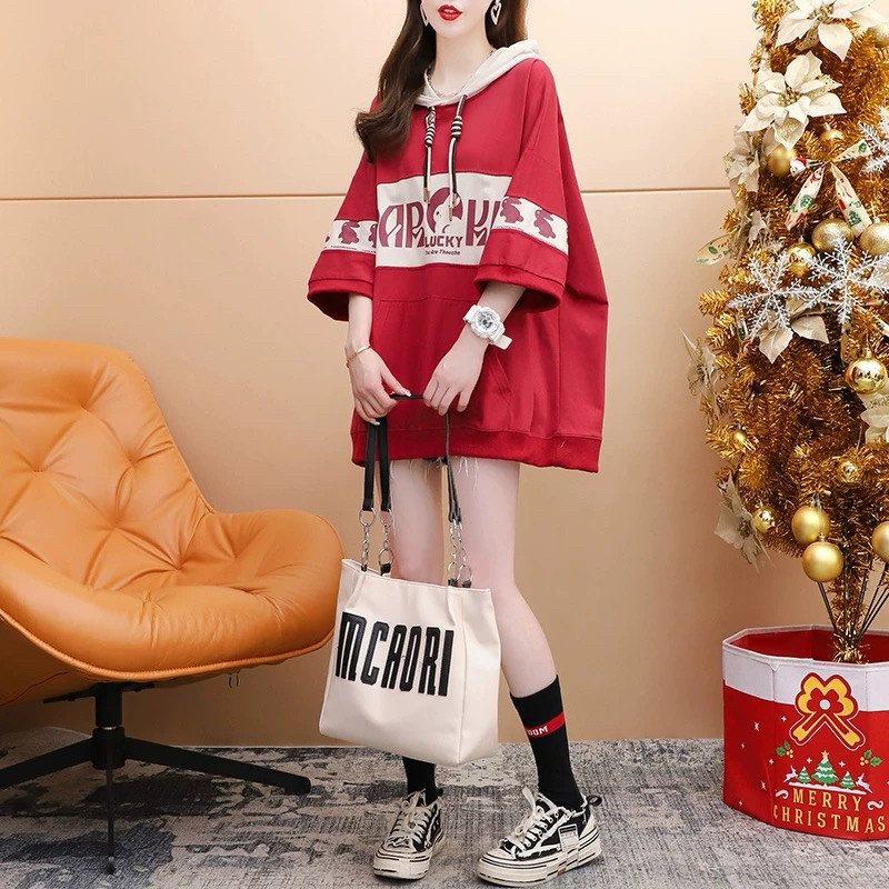 KKUMI KKUMI - Bunbun Hoodie Oversized T-shirt | Kaos Hoodie Jumbo