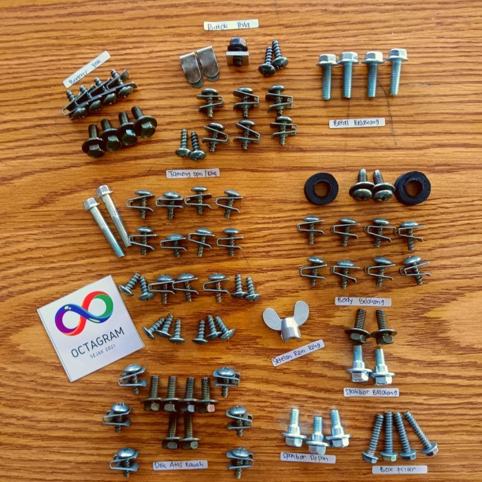 

Gratis ongkir/Baut Mio Motor/ Baut Body Motor Mio Smile Mio sporty/Bau - Pakat lengkap