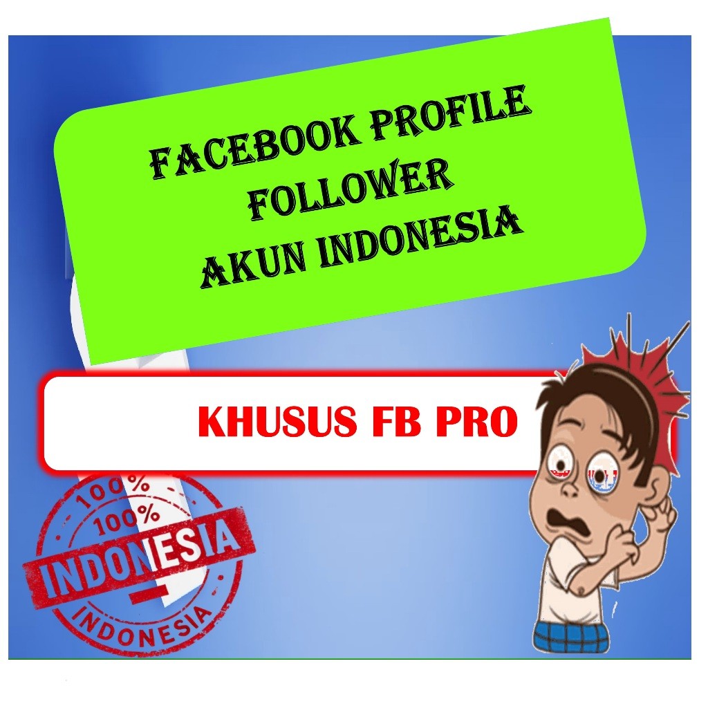 FOLLOWER FB PRO 100% INDONESIA, AMAN MONETISASI