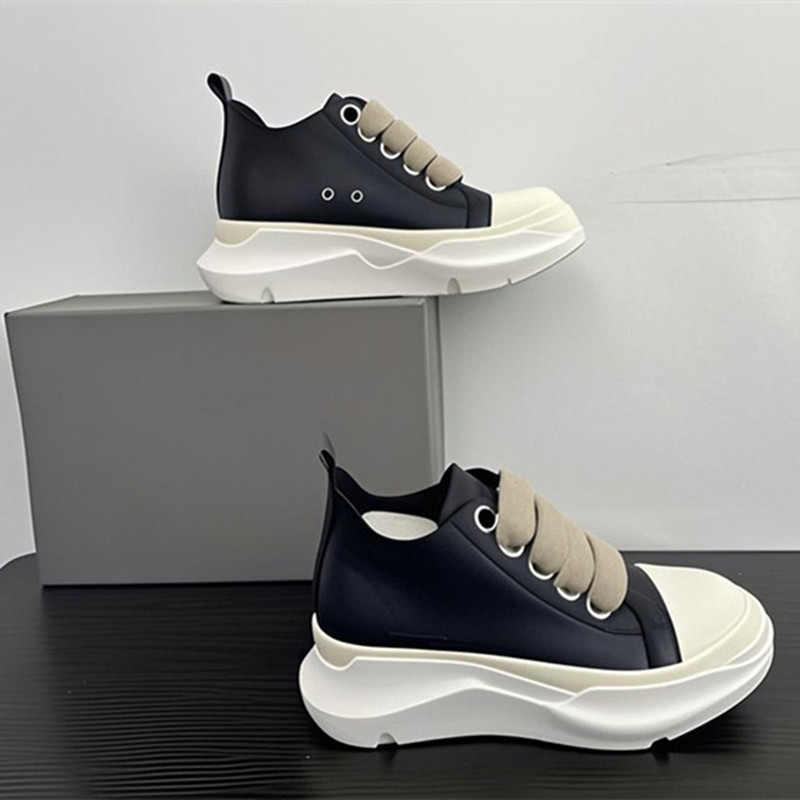 Men Shoes Women Casual Canvas Low Thick Shoelaces Platform Increase Sneakers Board Shoes Vintage Ori