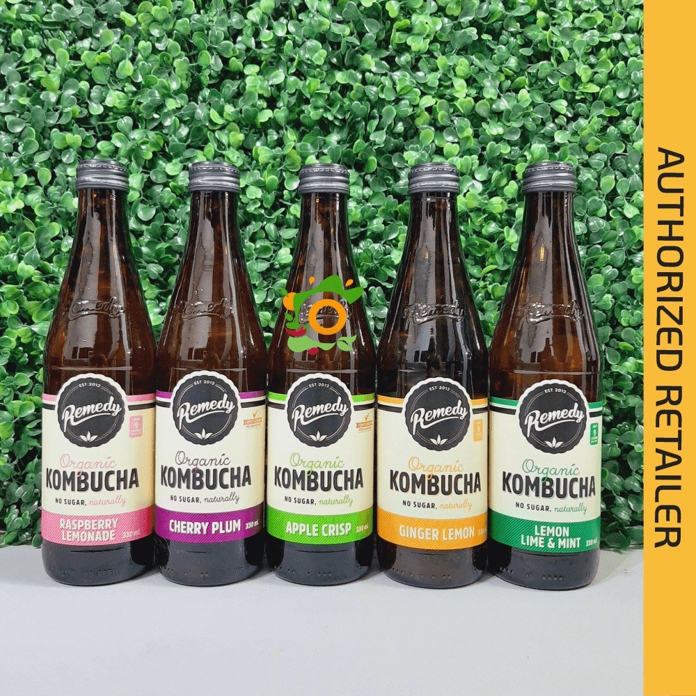 

Remedy Drinks Organic Kombucha (Multiple Flavors) 250-330ml | Vegan | No Sugar Added