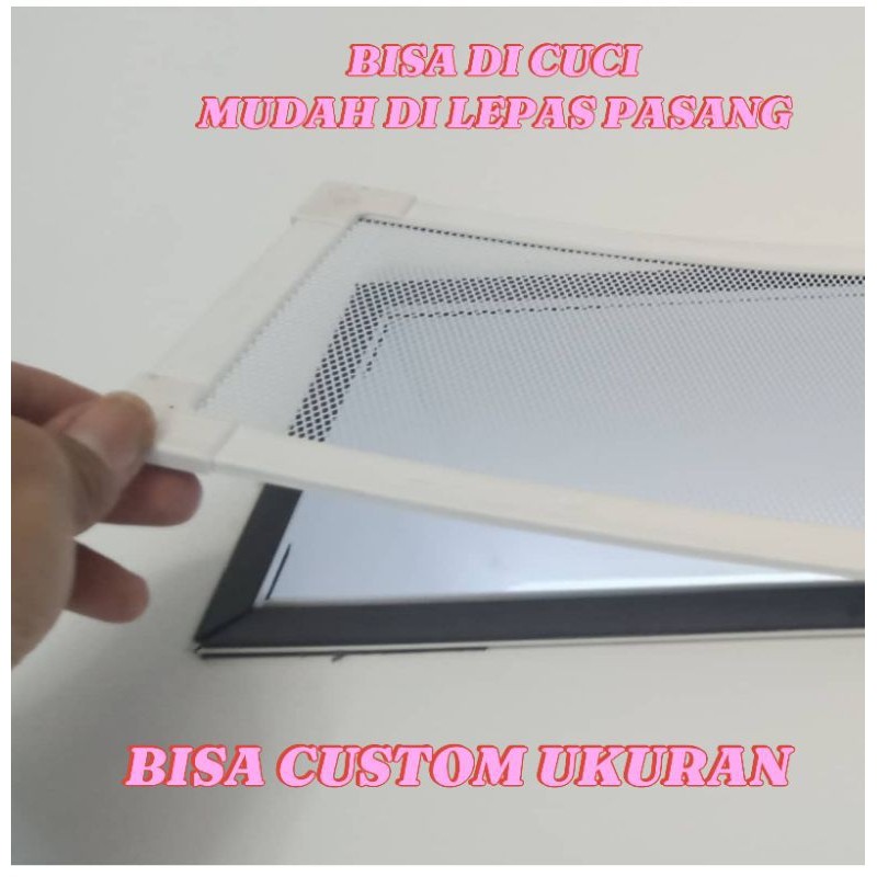 Kawat Nyamuk Magnet Penutup Ventilasi Jendela Bisa Custom Ukuran