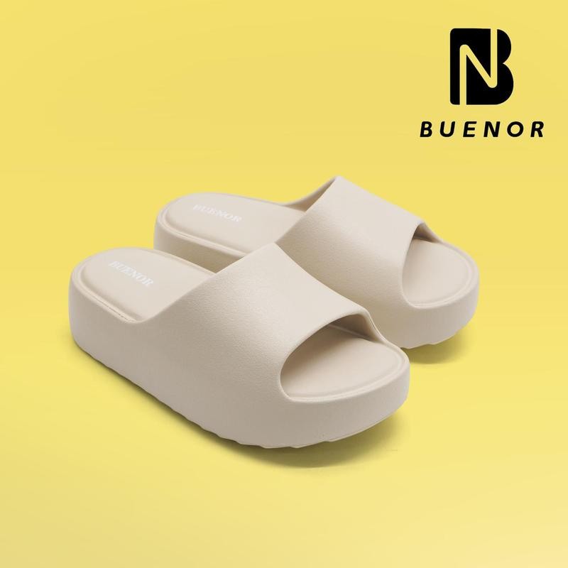 

Best Seller - Sandal Selop Elegan Wanita Polos Warna Cream Bahan Empuk Karet Shoes Sendal