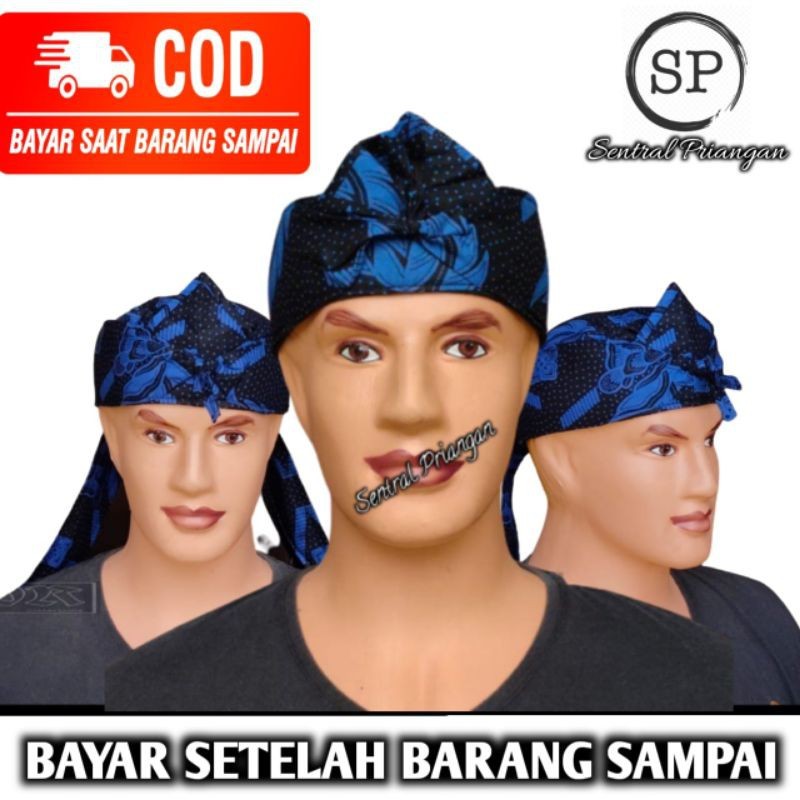BLANGKON BENDO SUNDA BALI JAWA JOGJA  IKET KEPALA BATIK PRIA DEWASA