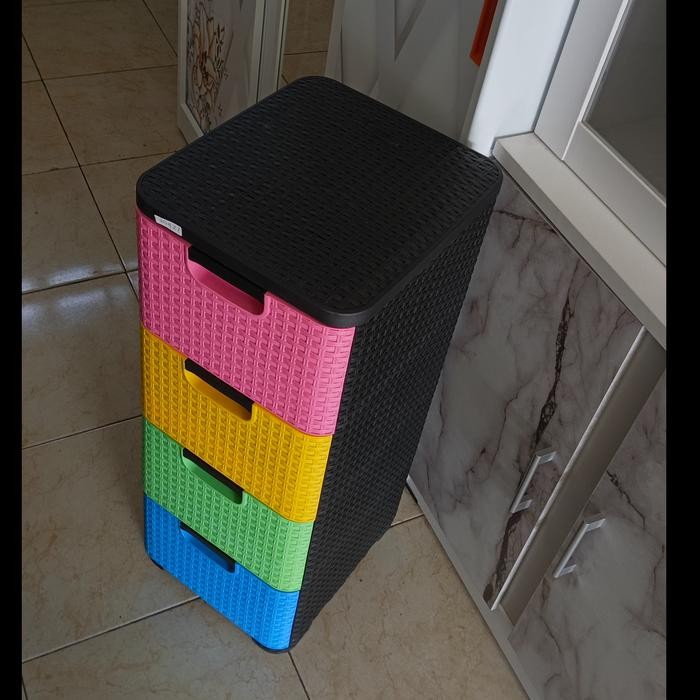 Lemari Laci Plastik 4 Susun