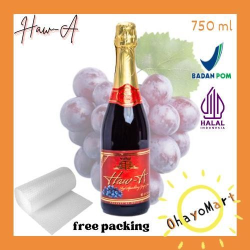 Haw A red sparkling grape juice / Haw A sparkling juice non-alkohol 750ml