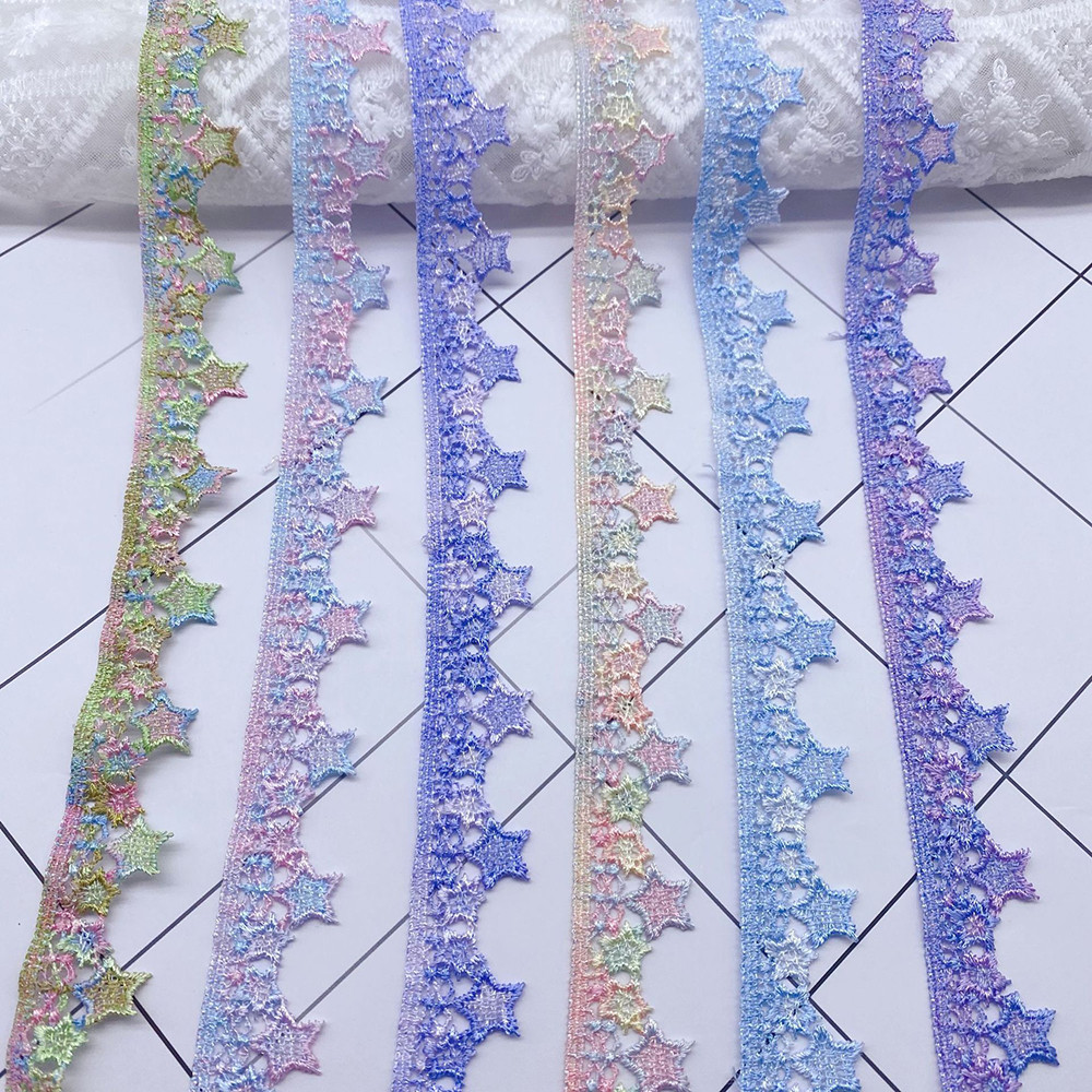 

1 yard color star decoration water-soluble embroidery lace