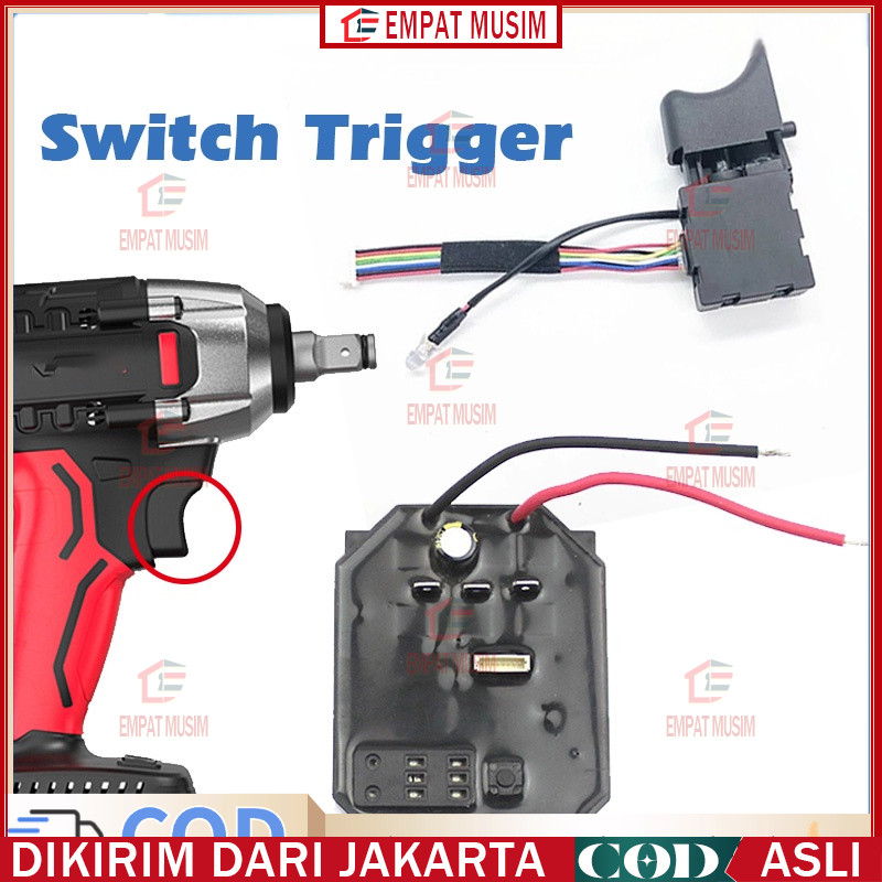 Saklar Modul Impact Wrench JLD Esc Speed Controller Impact Wrench Drill Brushless JLD Switch